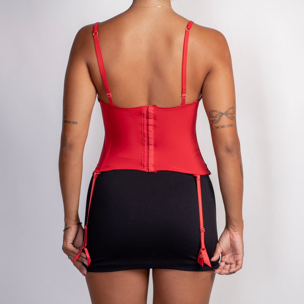 LACE TRIM BUSTIER