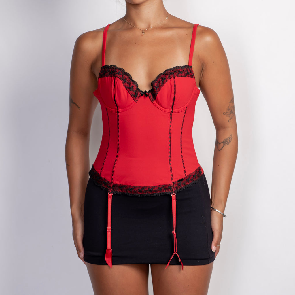 LACE TRIM BUSTIER