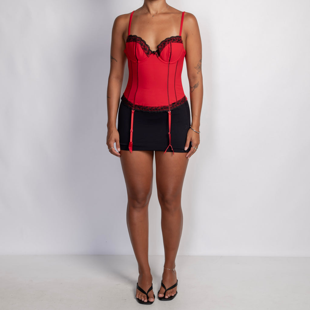 LACE TRIM BUSTIER