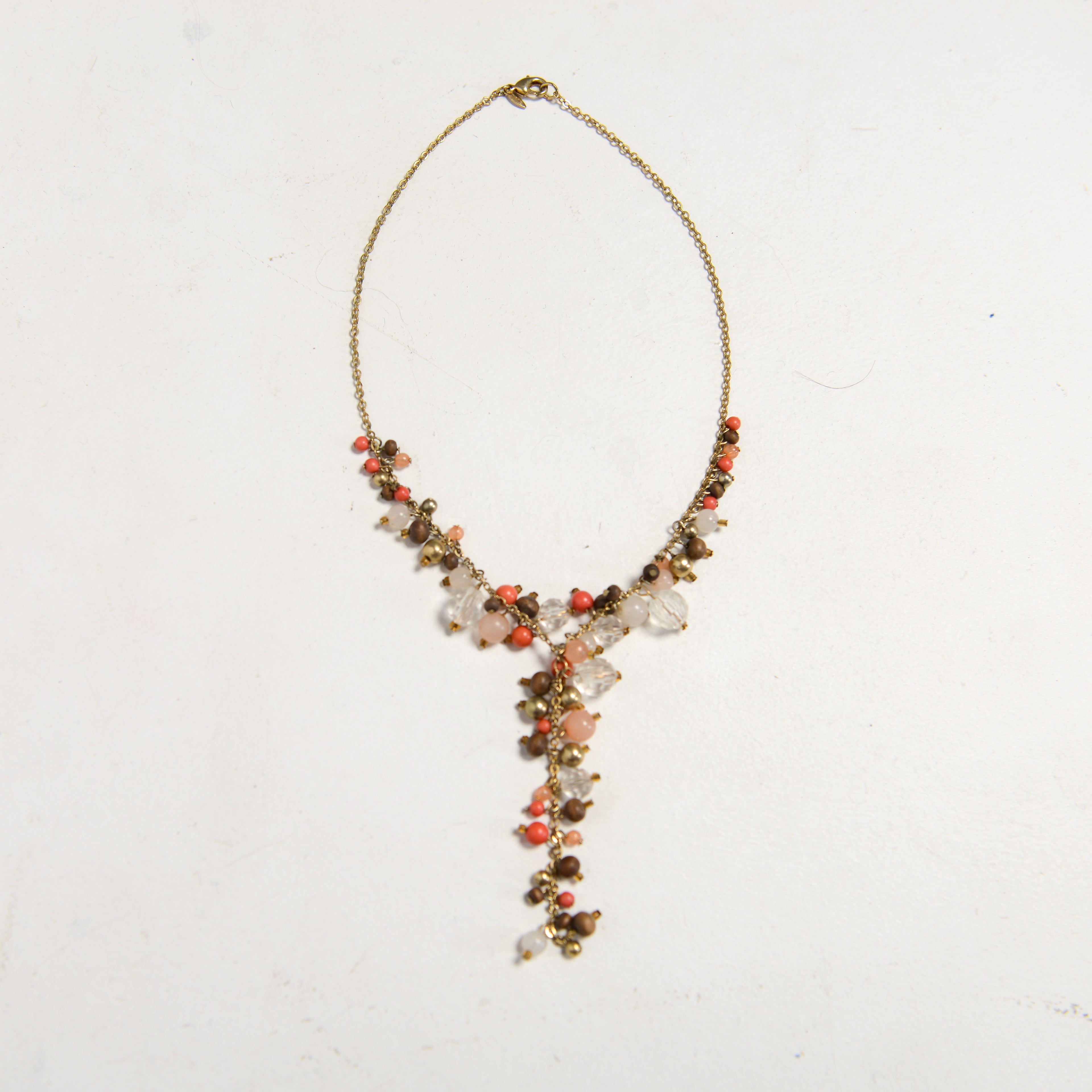 BEADED DROP NECKLACE
