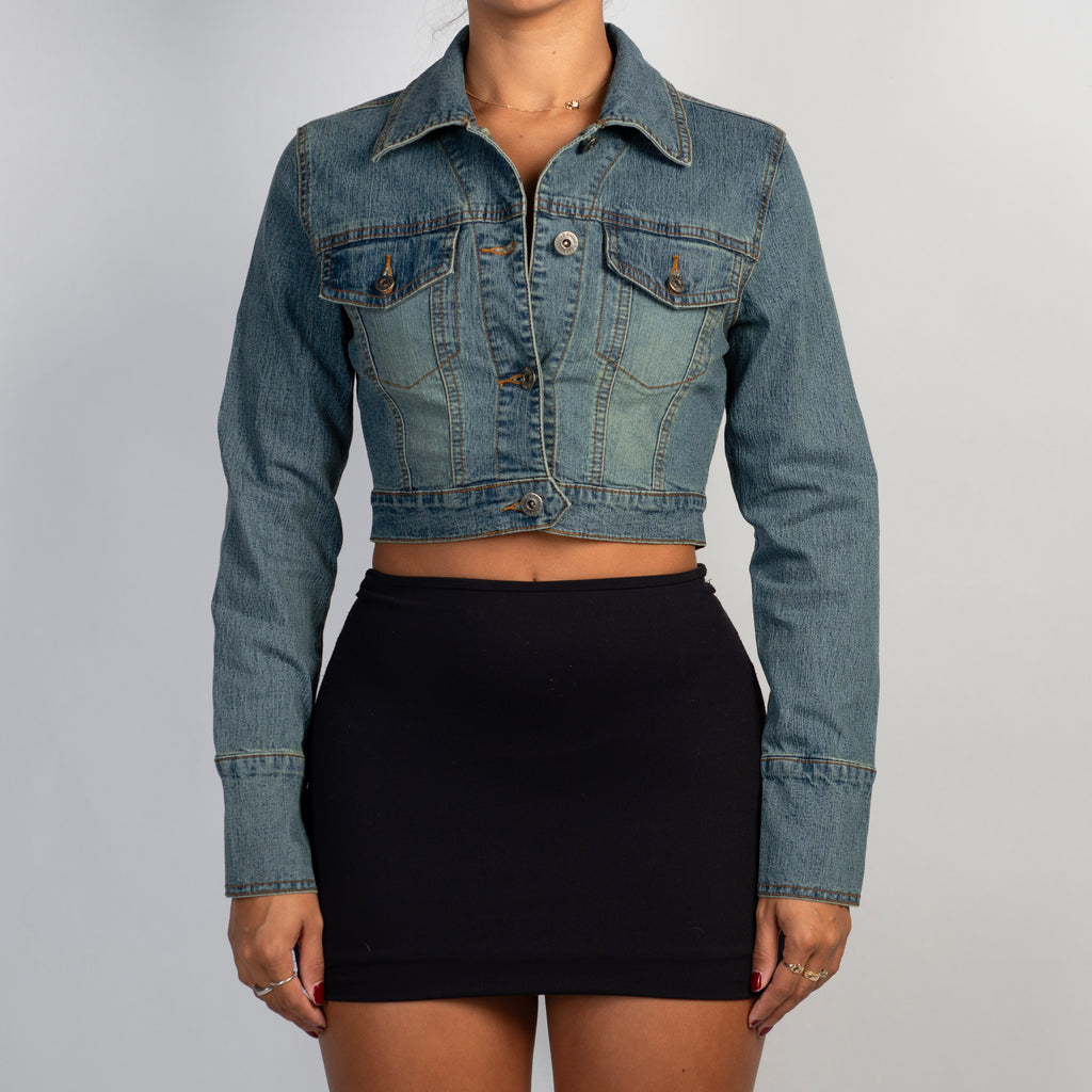 CROP DENIM JACKET