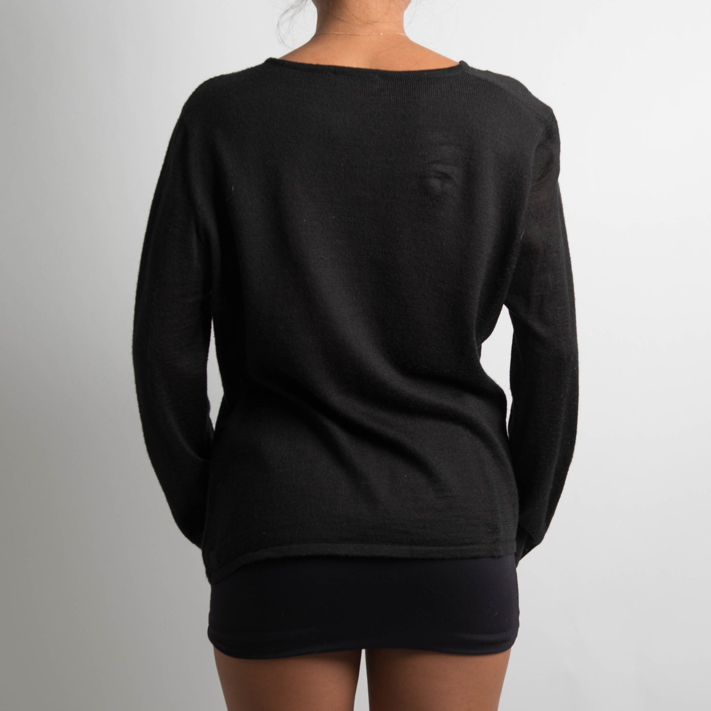 WOOL ZIP FRONT LONG SLEEVE