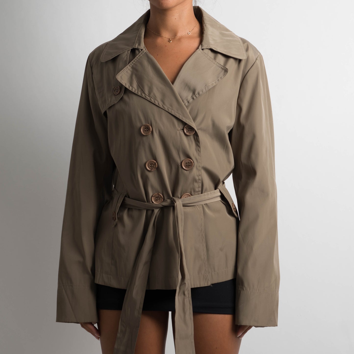 SHORT TRENCH COAT