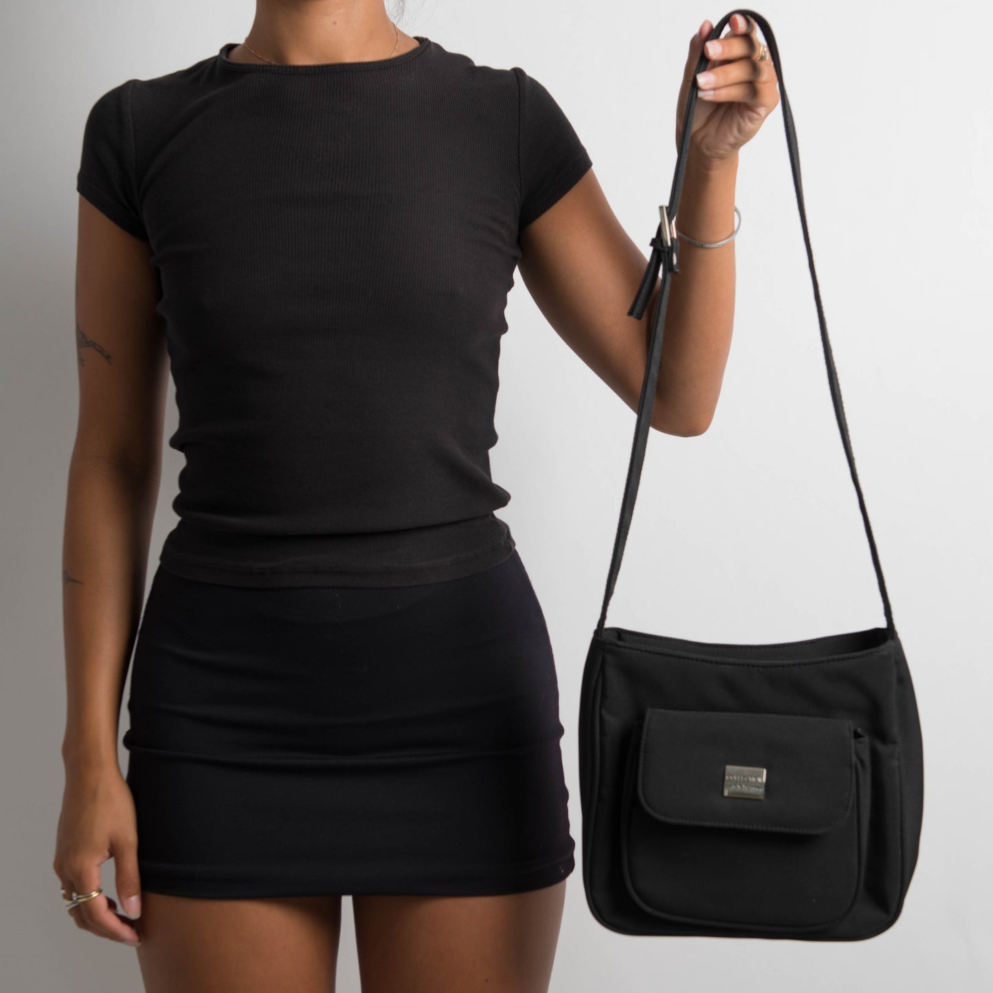 BLACK CROSSBODY BAG