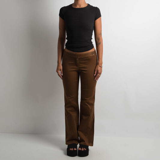 BROWN BOOTCUT PANTS