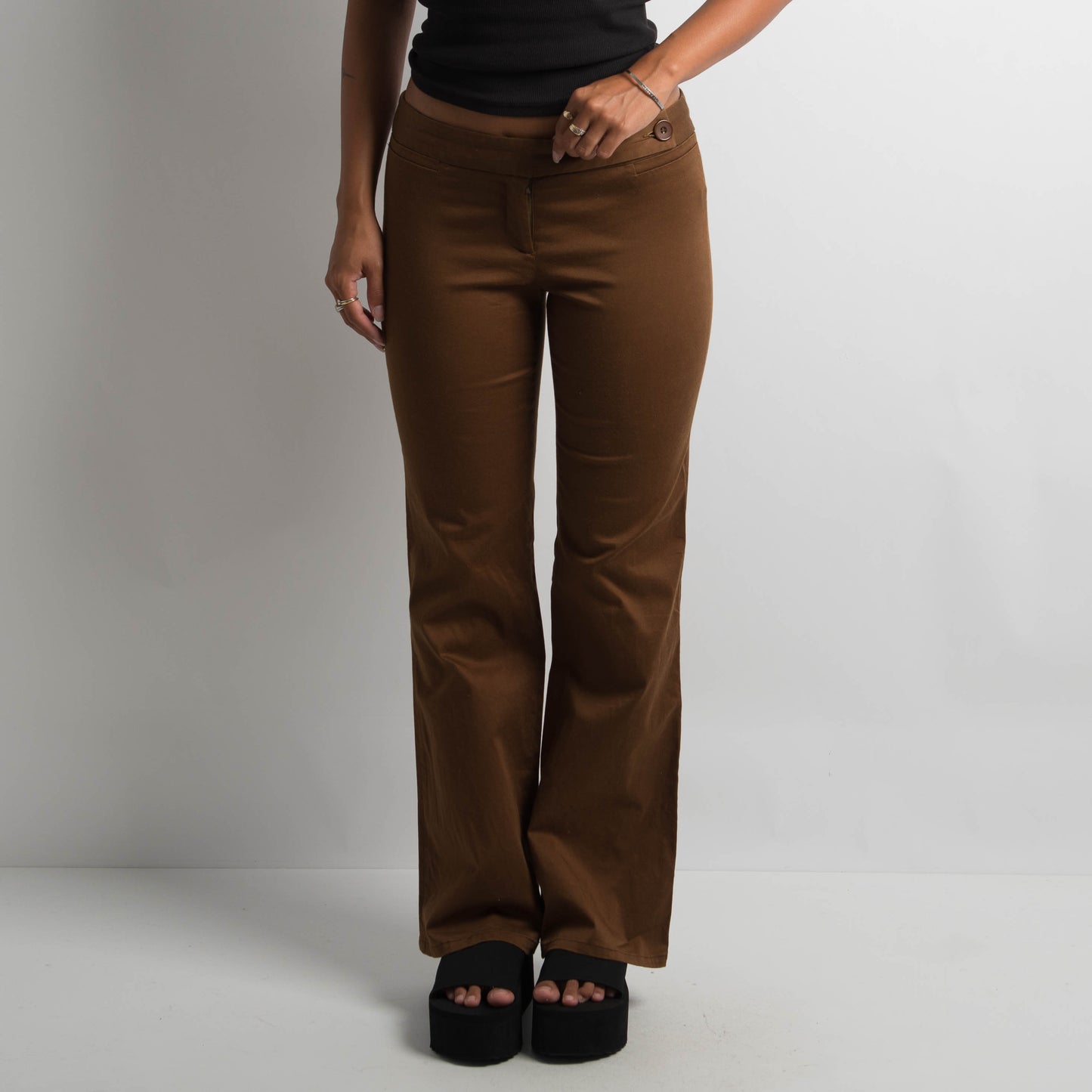 BROWN BOOTCUT PANTS