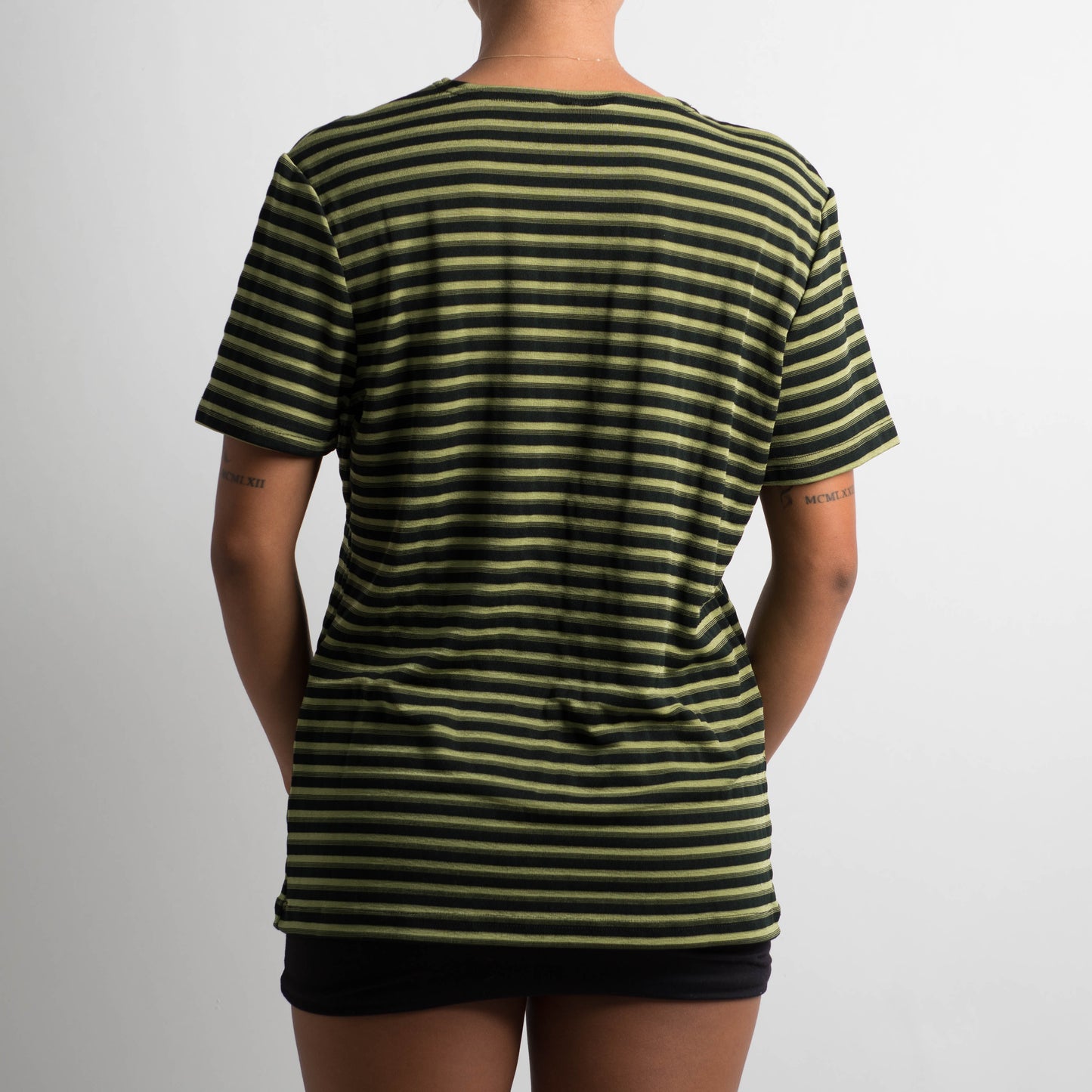 STRIPED STRETCH TSHIRT