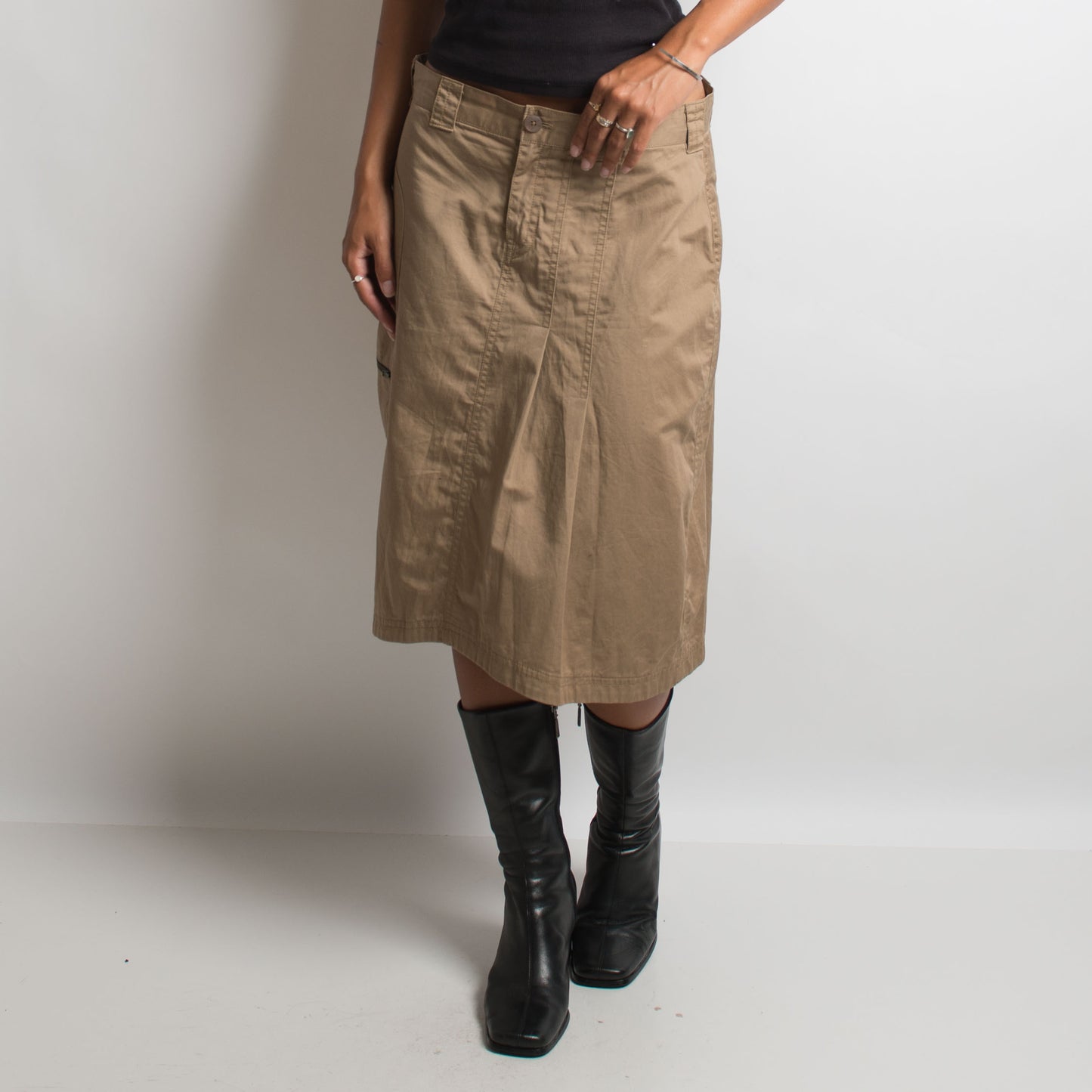 TAN UTILITY SKIRT