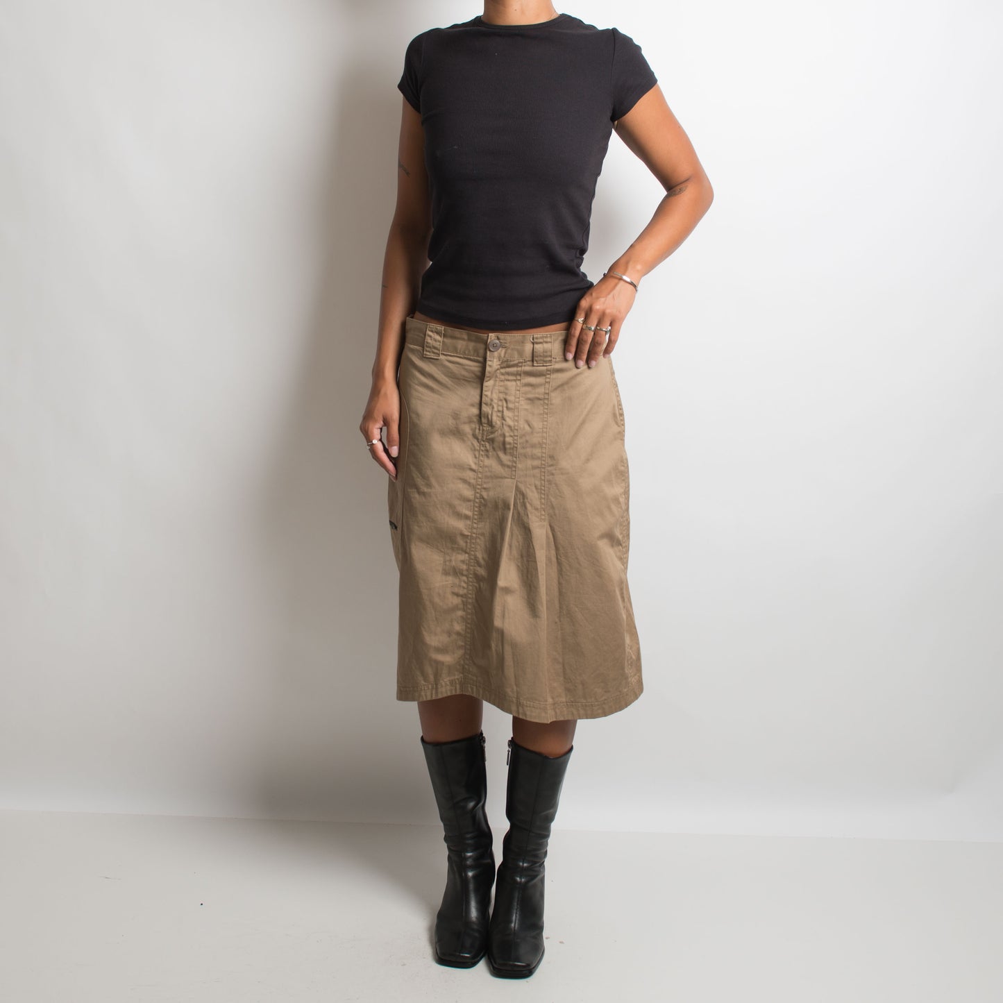 TAN UTILITY SKIRT