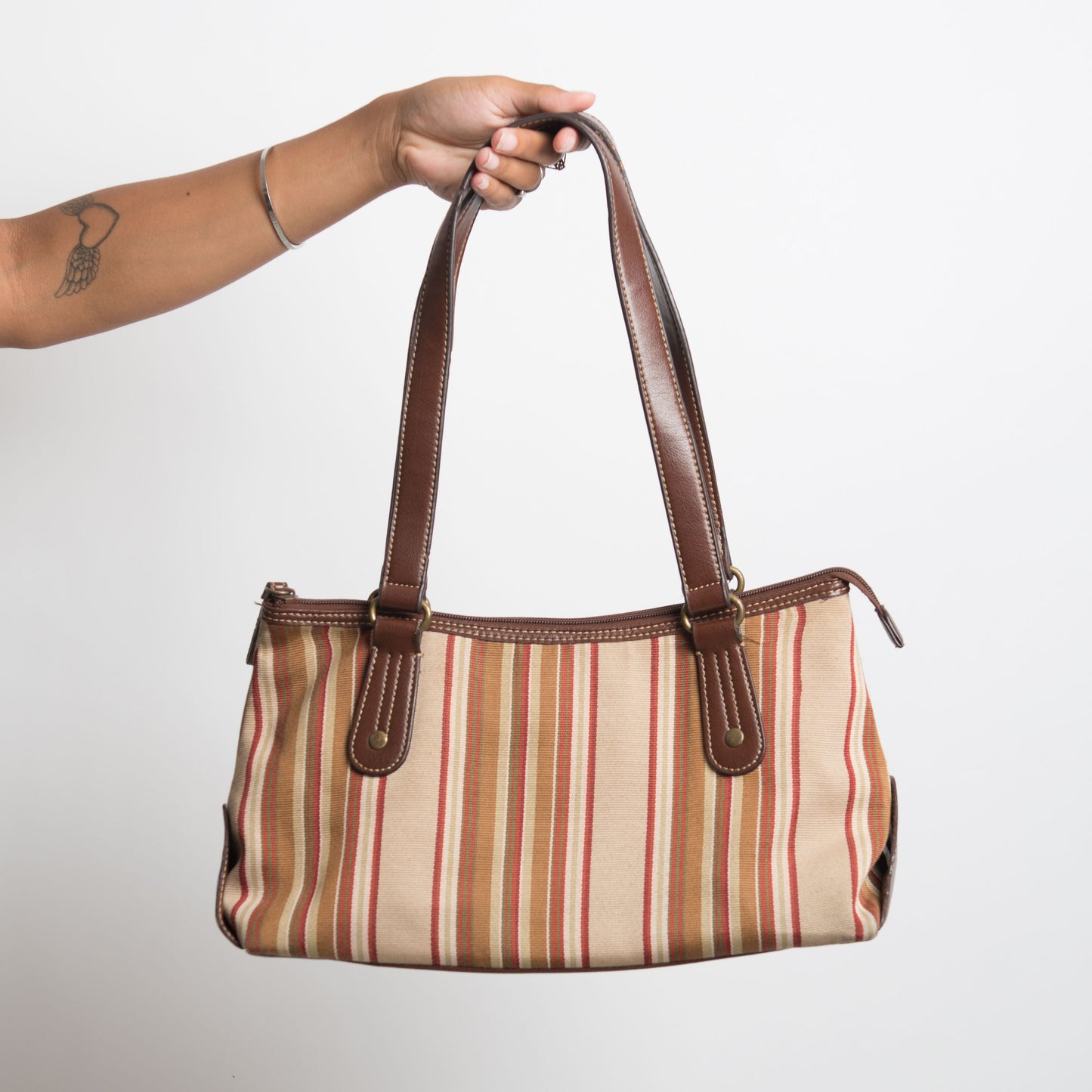 STRIPED SHOULDER BAG