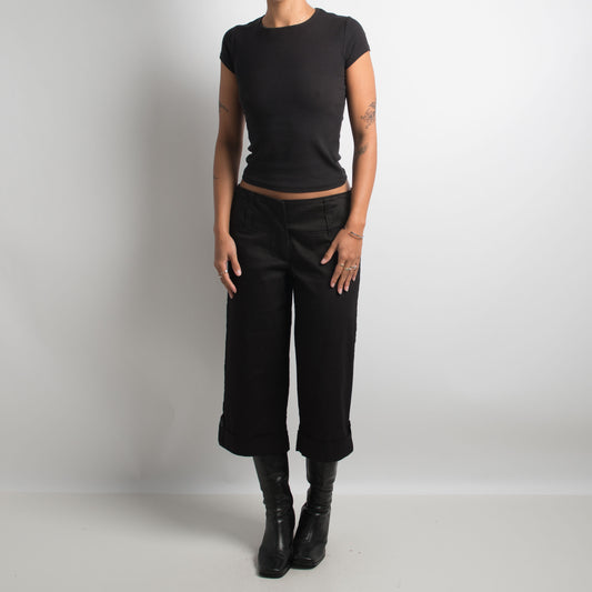 BOOTCUT CAPRI TROUSERS