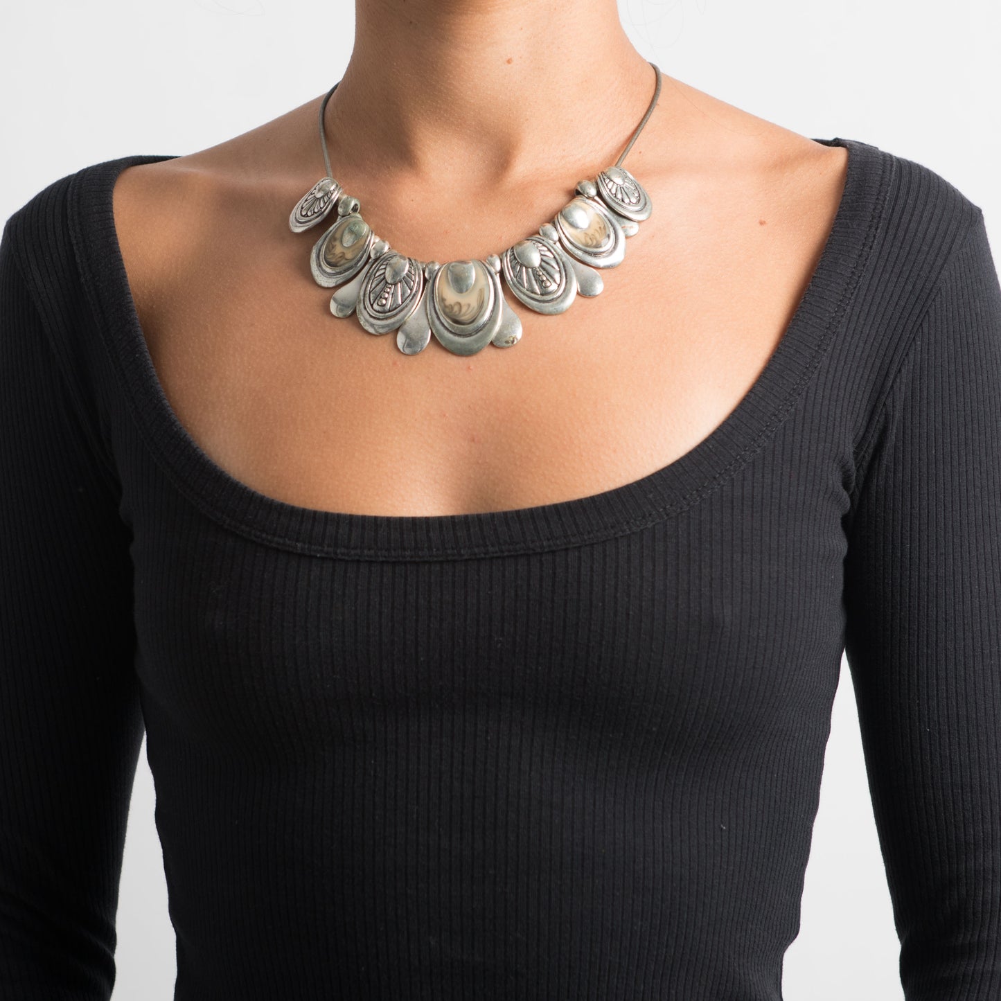 CHUNKY SILVER NECKLACE