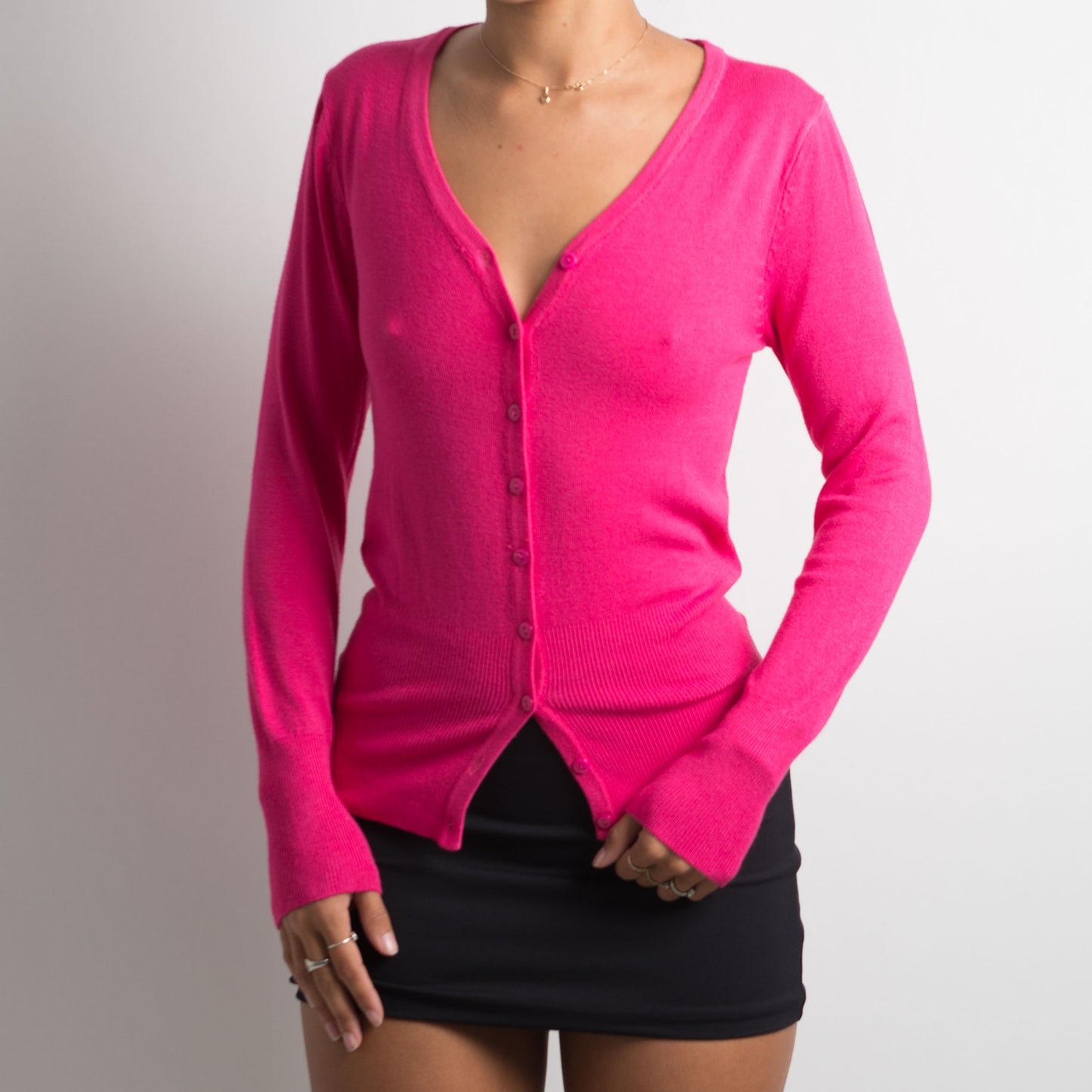 HOT PINK CARDIGAN