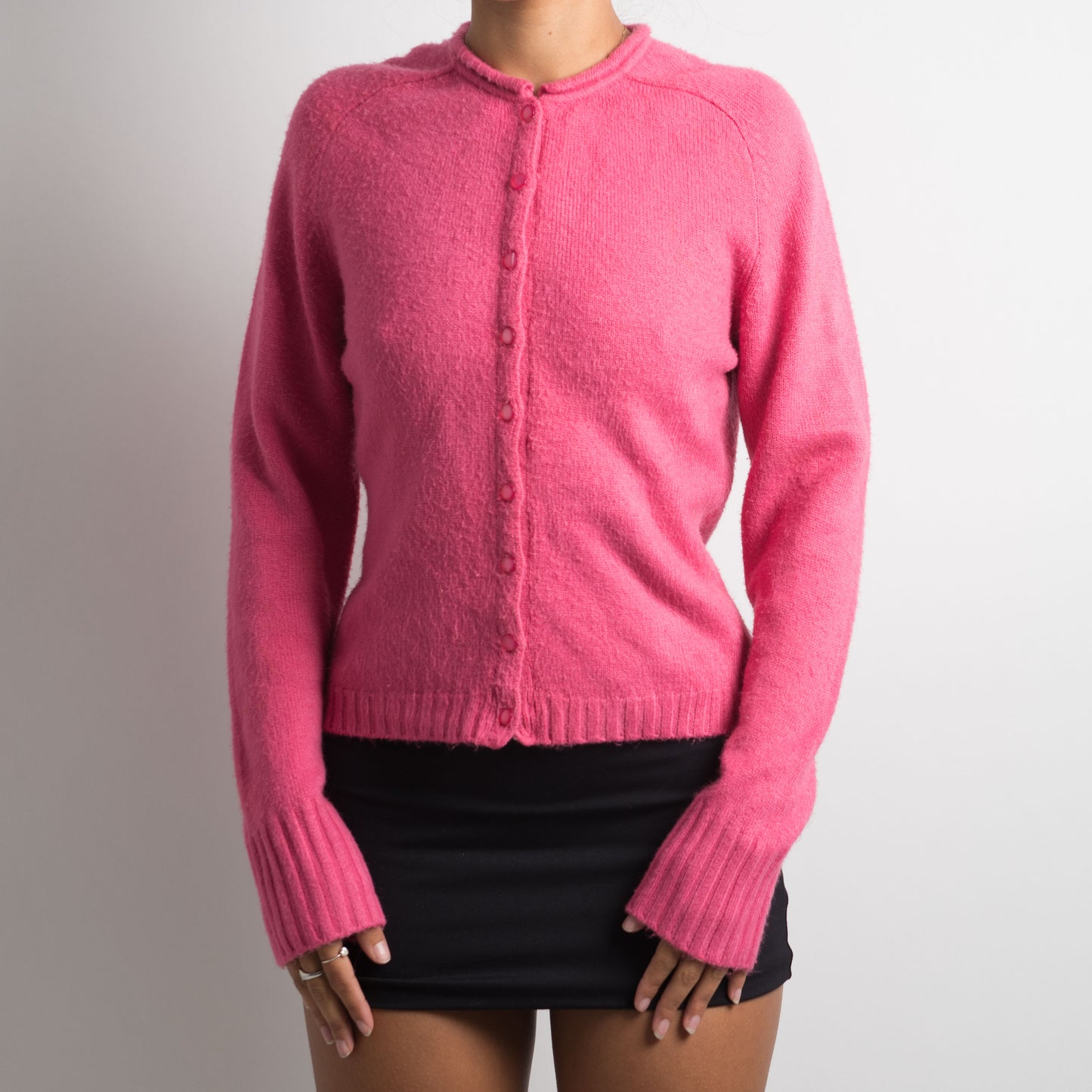 PINK KNIT CARDIGAN