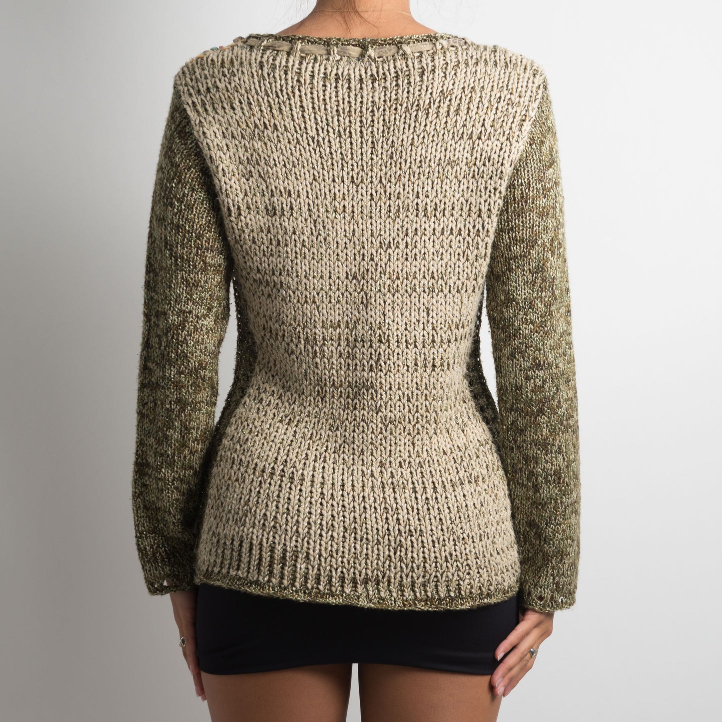 KHAKI KNIT SWEATER