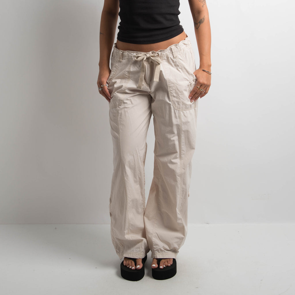 CREAM CARGO PANTS