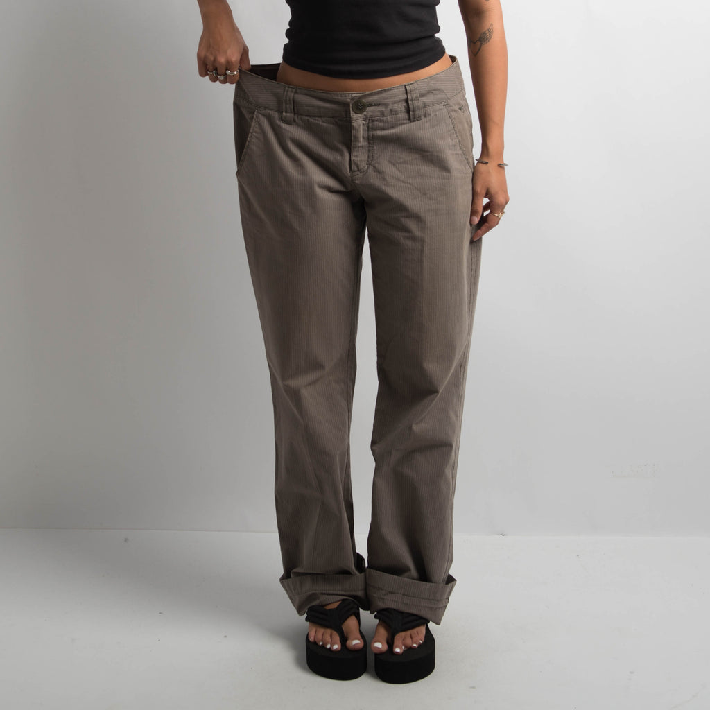 KHAKI STRIPE TROUSERS