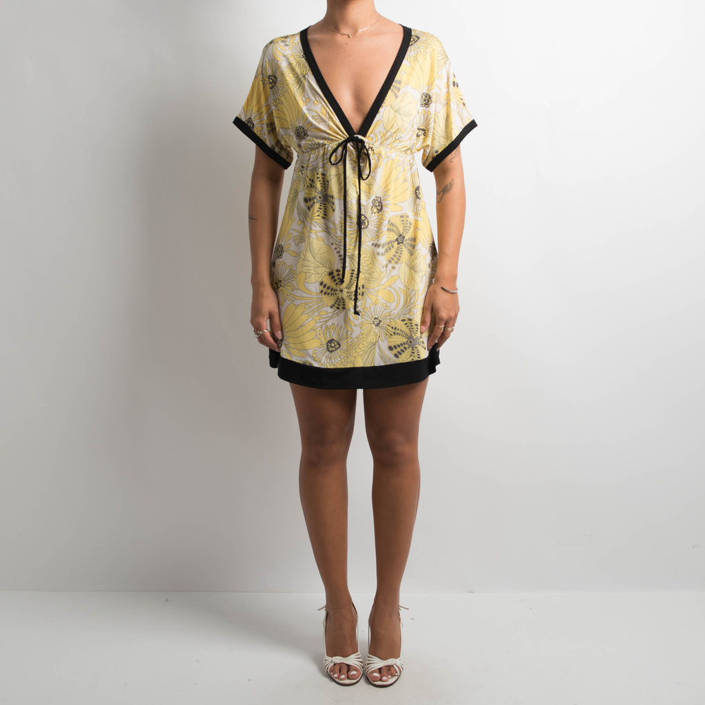 YELLOW PATTERN DRESS