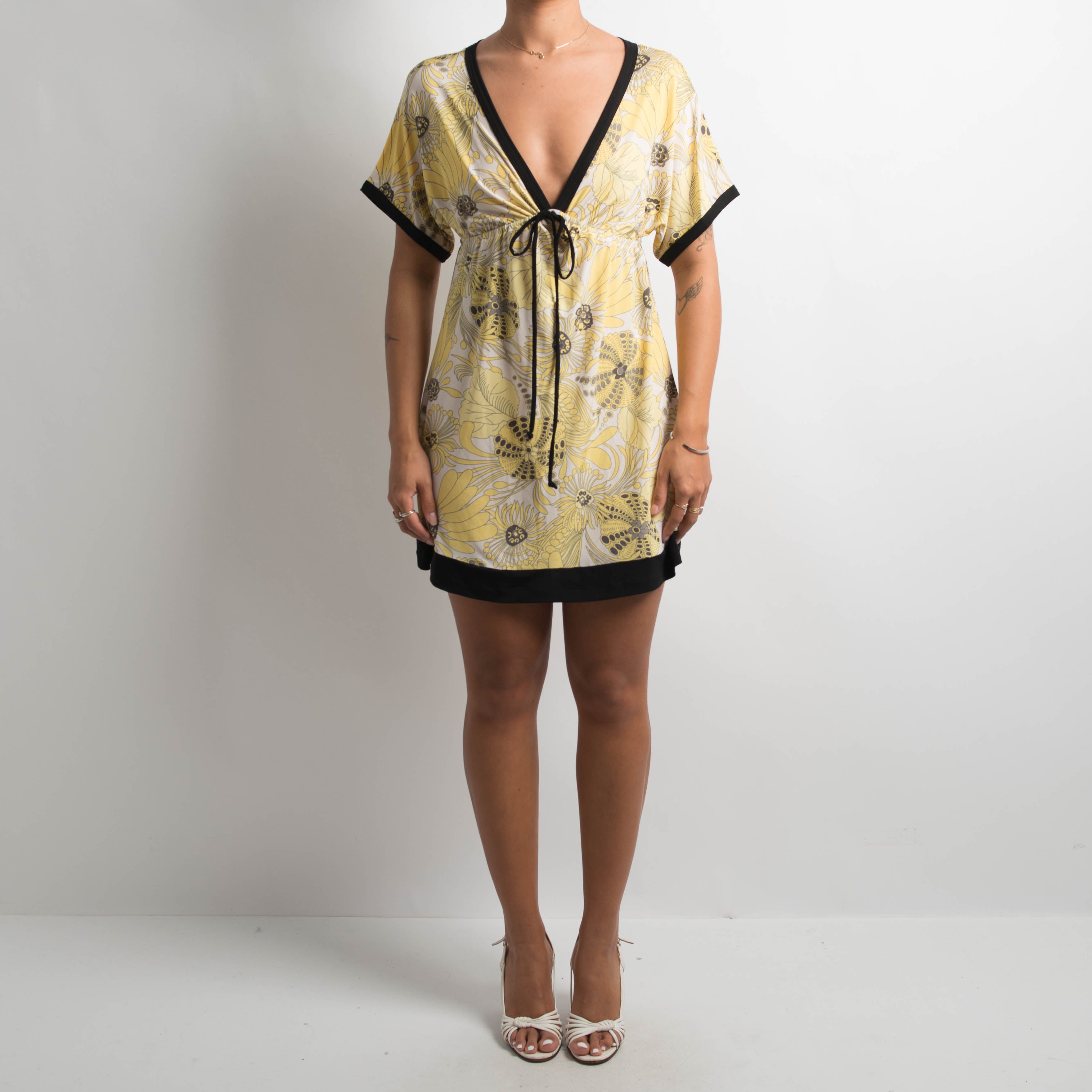 YELLOW PATTERN DRESS