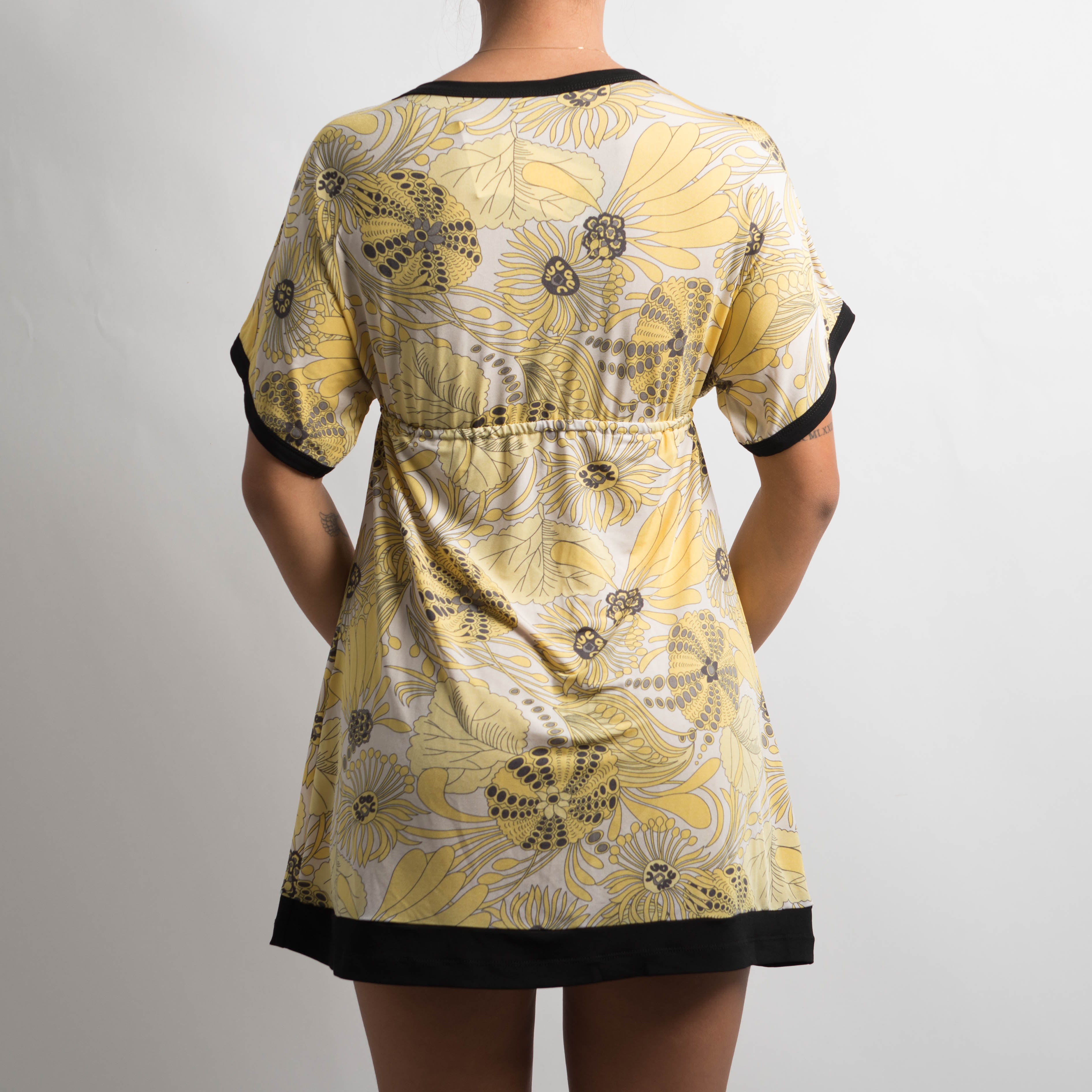 YELLOW PATTERN DRESS