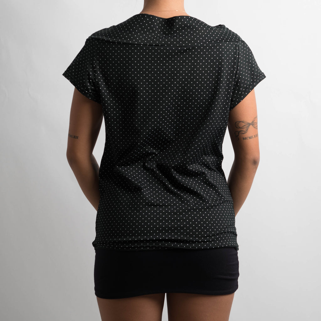 BLACK POLKA DOT TOP