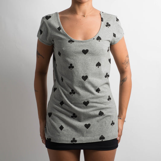 GREY PATTERNED TOP