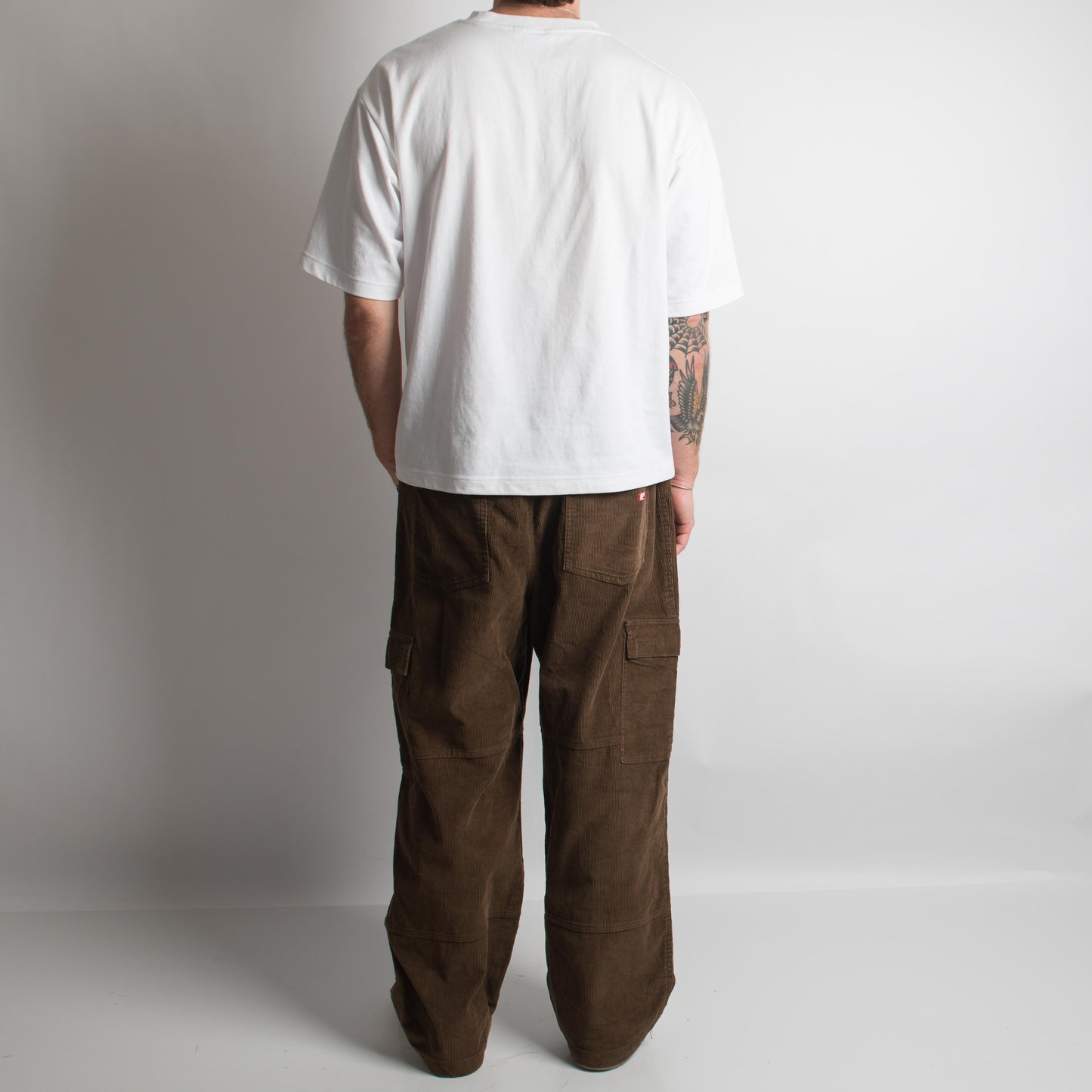 BROWN CORDUROY CARGO PANTS