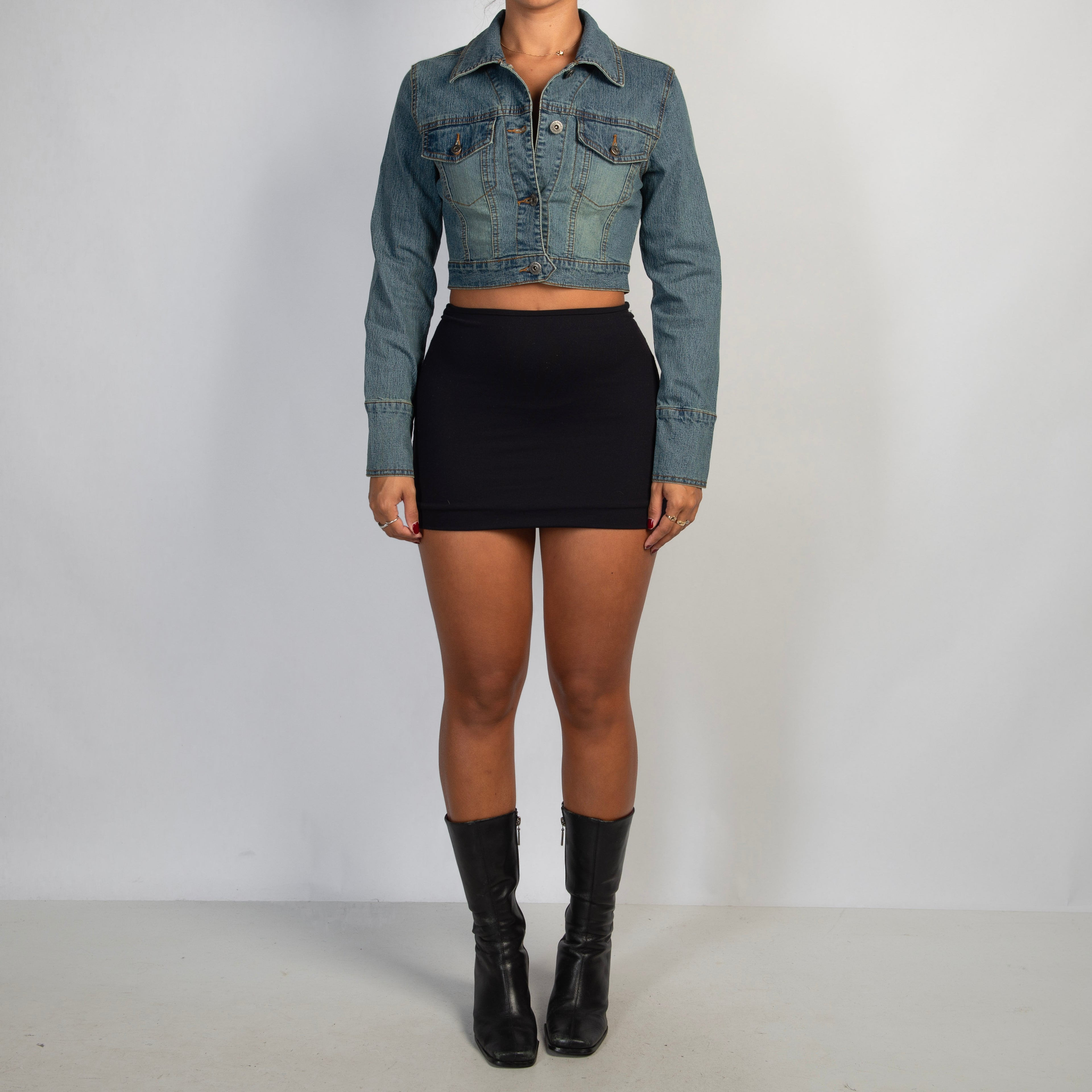 CROP DENIM JACKET