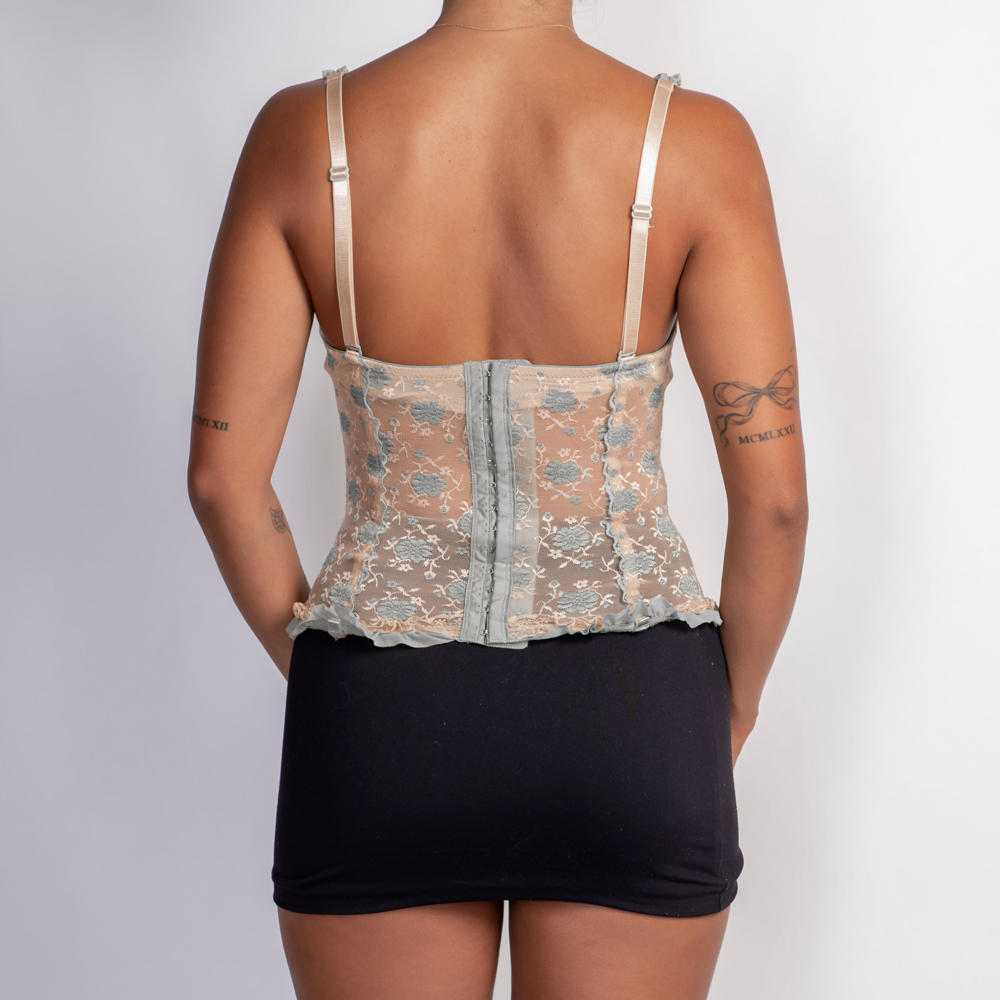 BEIGE LACE BUSTIER