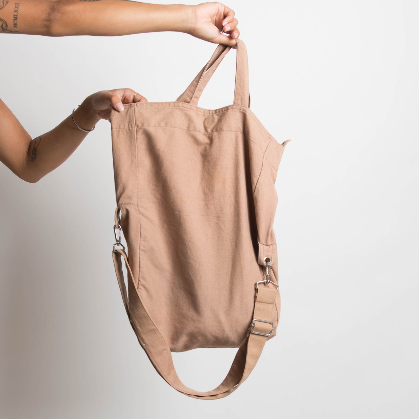 BEIGE FOLD OVER SATCHEL