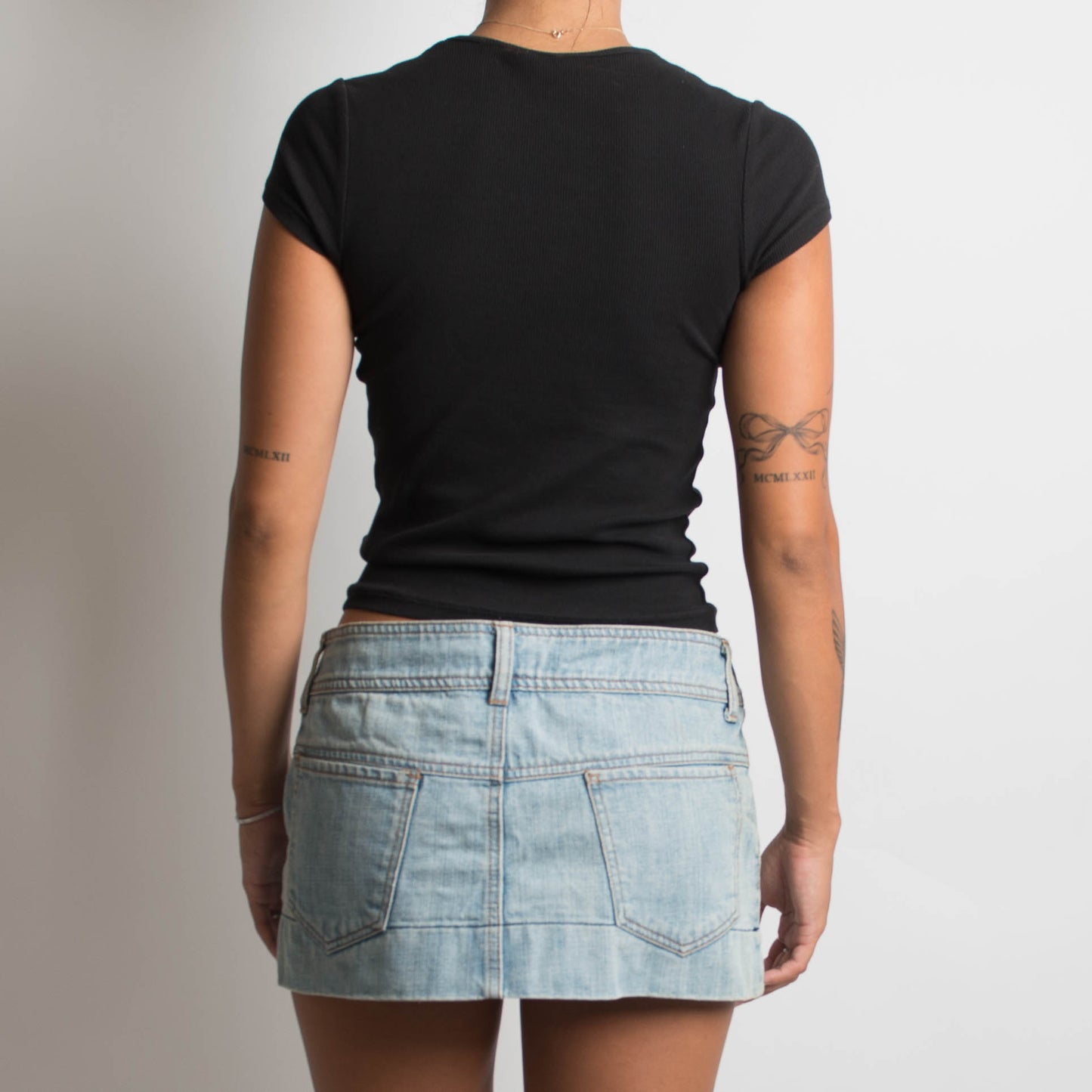 ULTRA MINI DENIM SKIRT