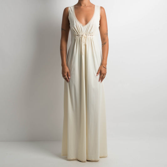 CREAM MAXI DRESS