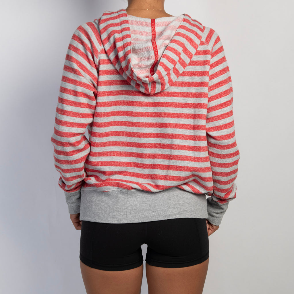 STRIPE COTTON ZIP JACKET