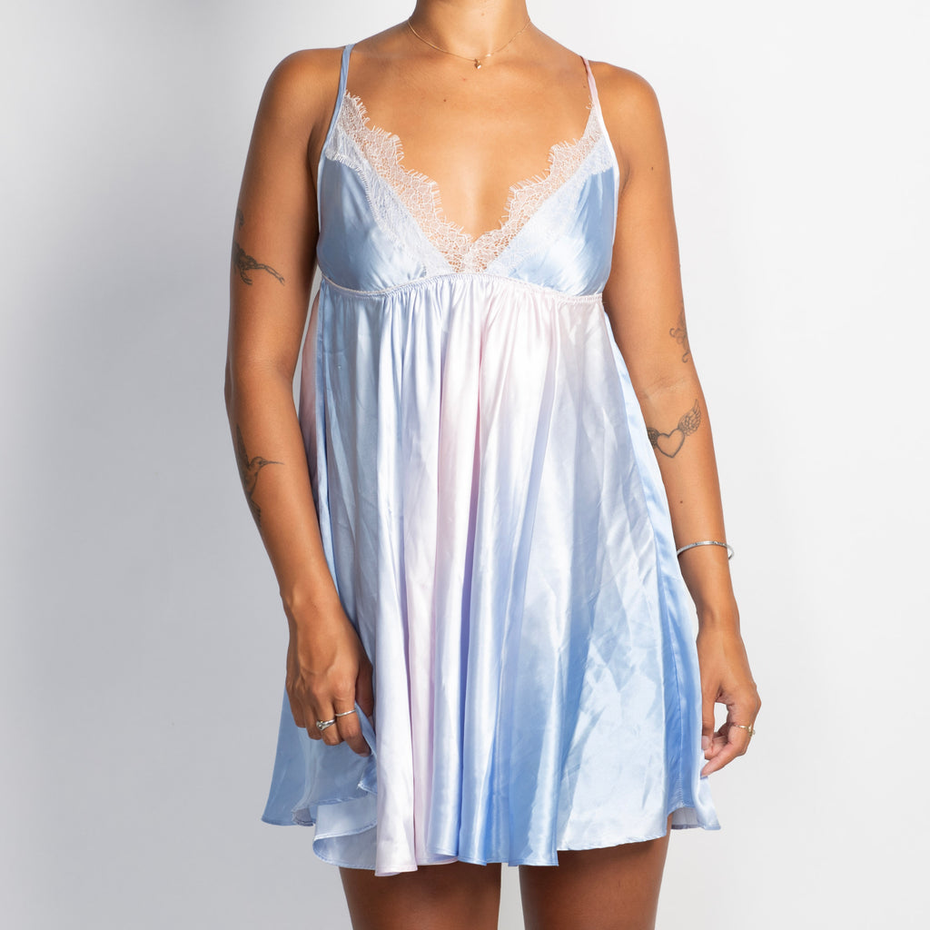 PASTEL OMBRE SATIN DRESS