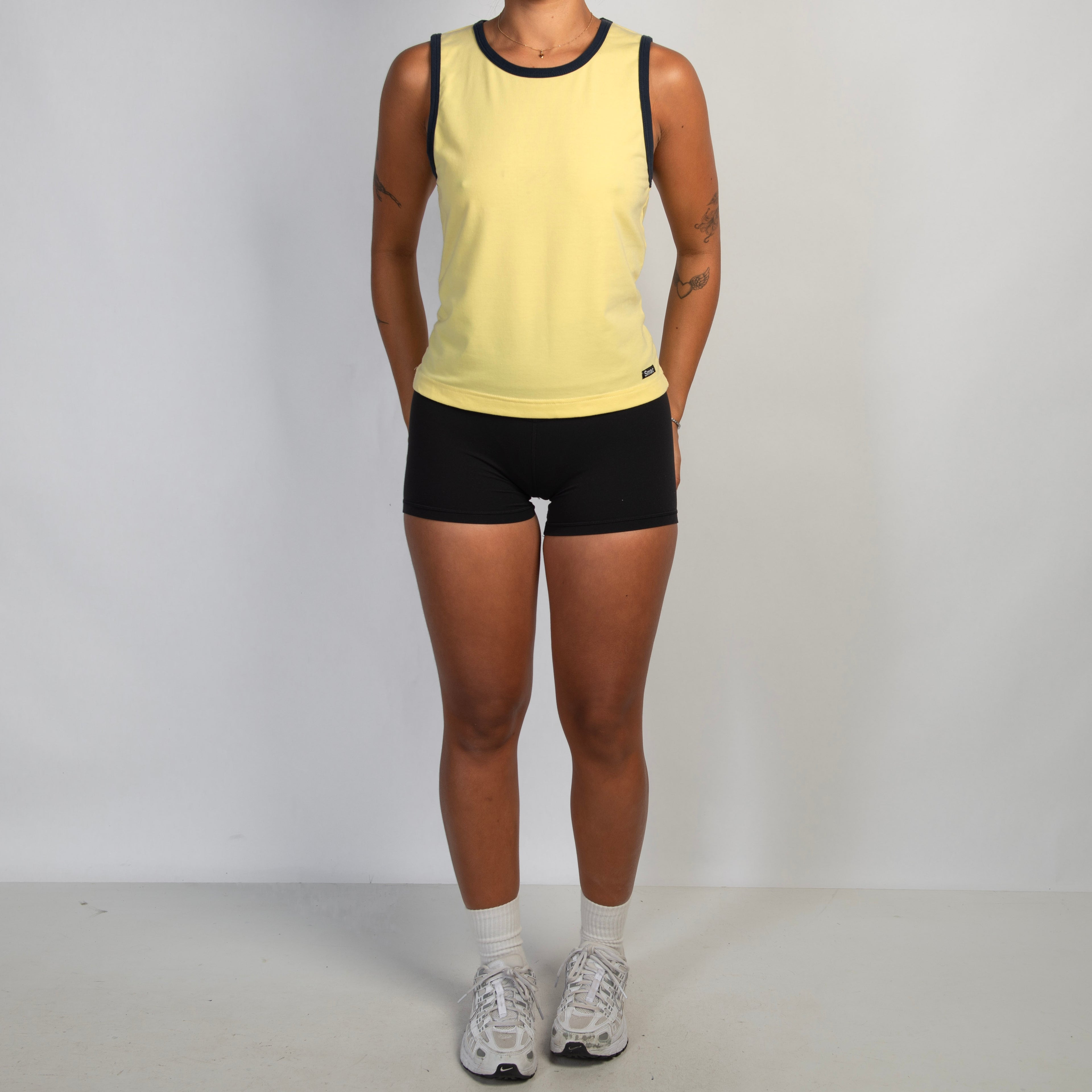 YELLOW STRETCH TANK TOP