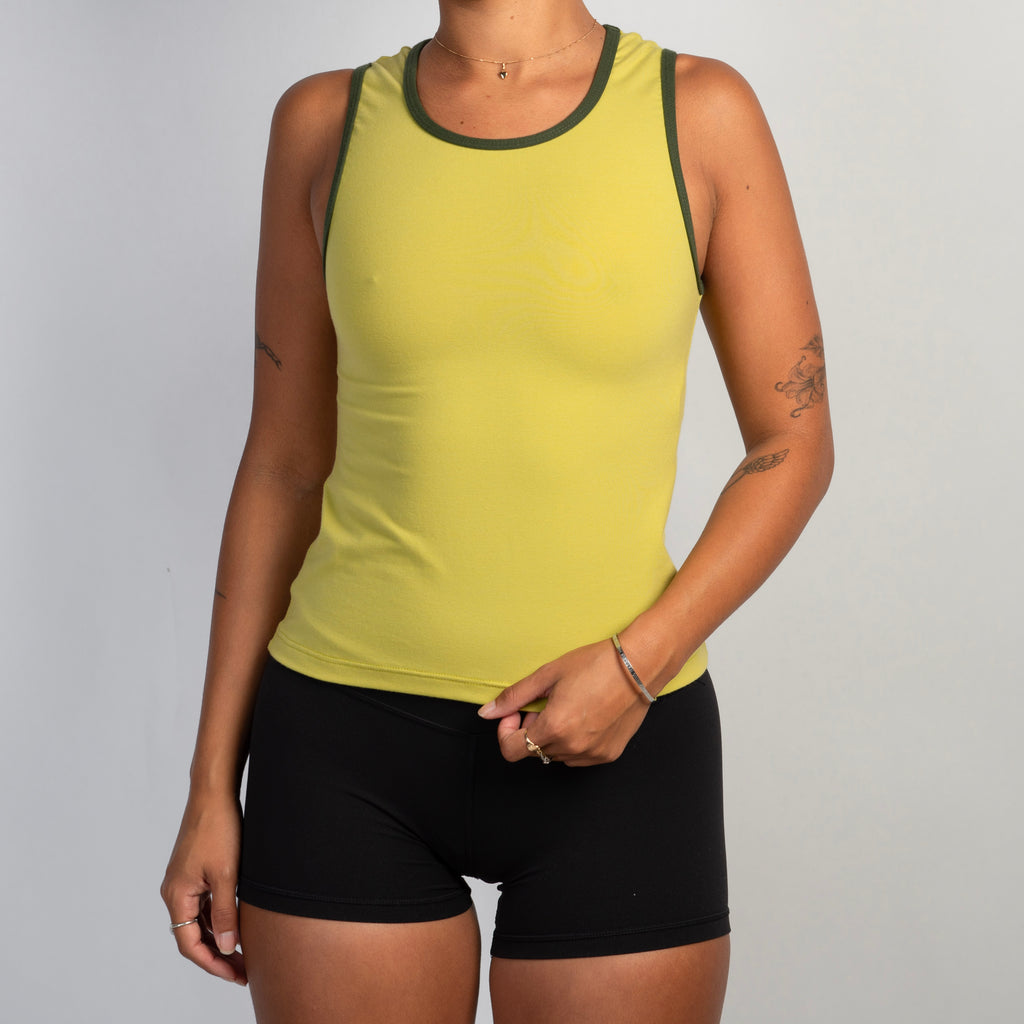 LIME STRETCH TANK TOP