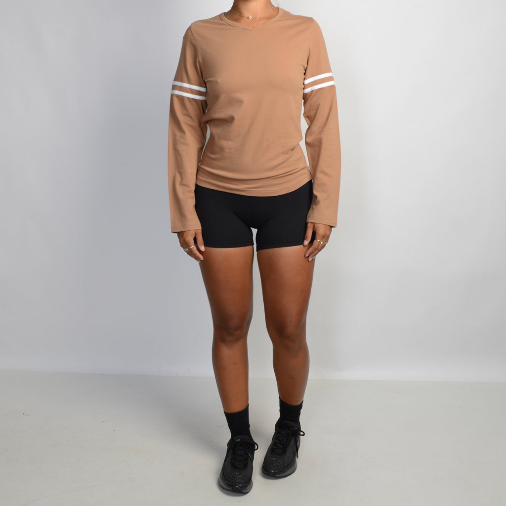 TAN LONG SLEEVE TOP
