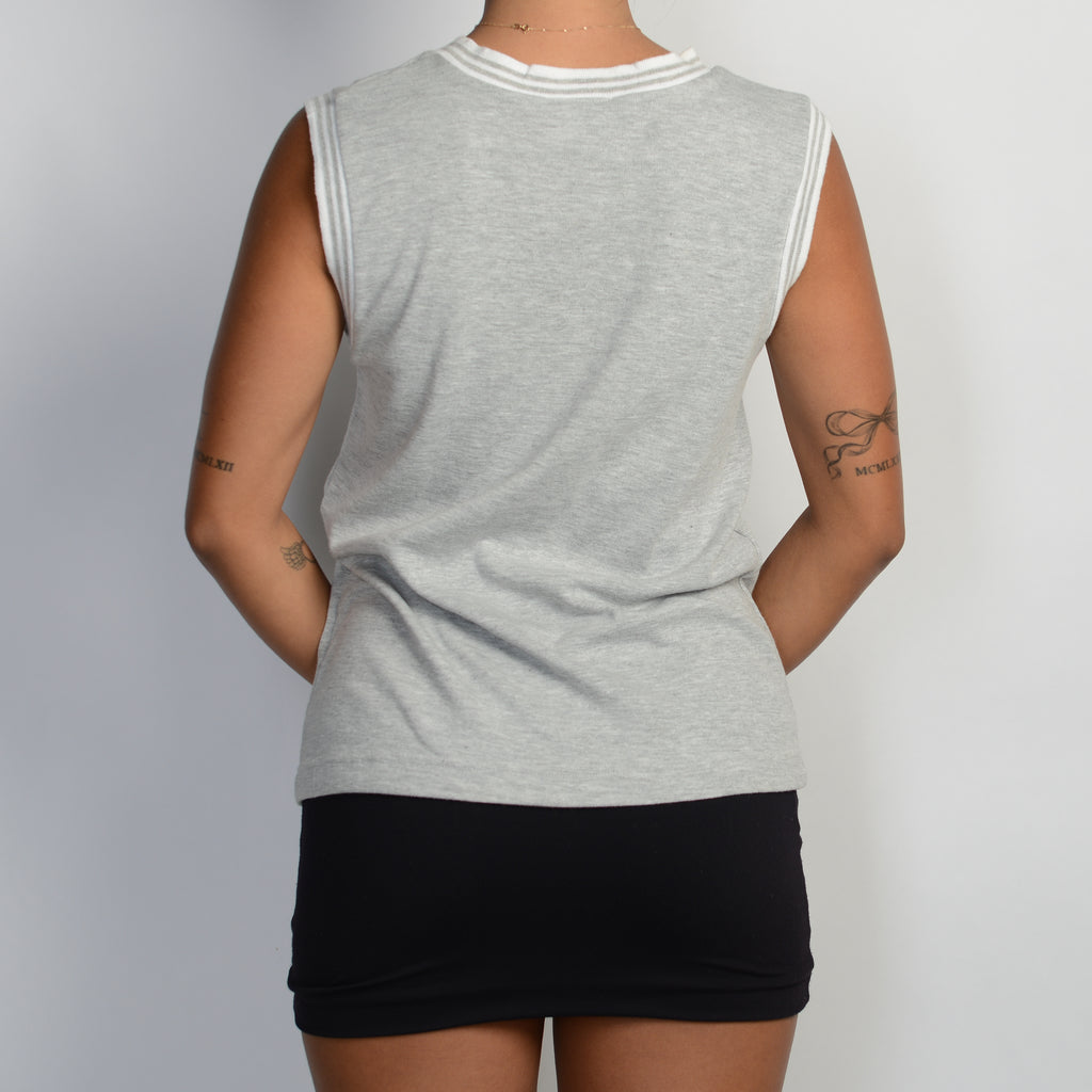 GREY SLEEVELESS TOP