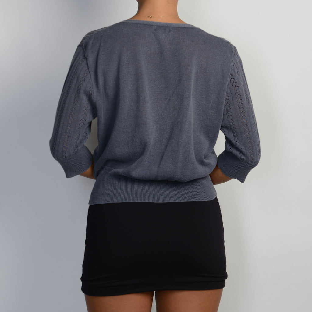 WASHED BLUE CARDIGAN