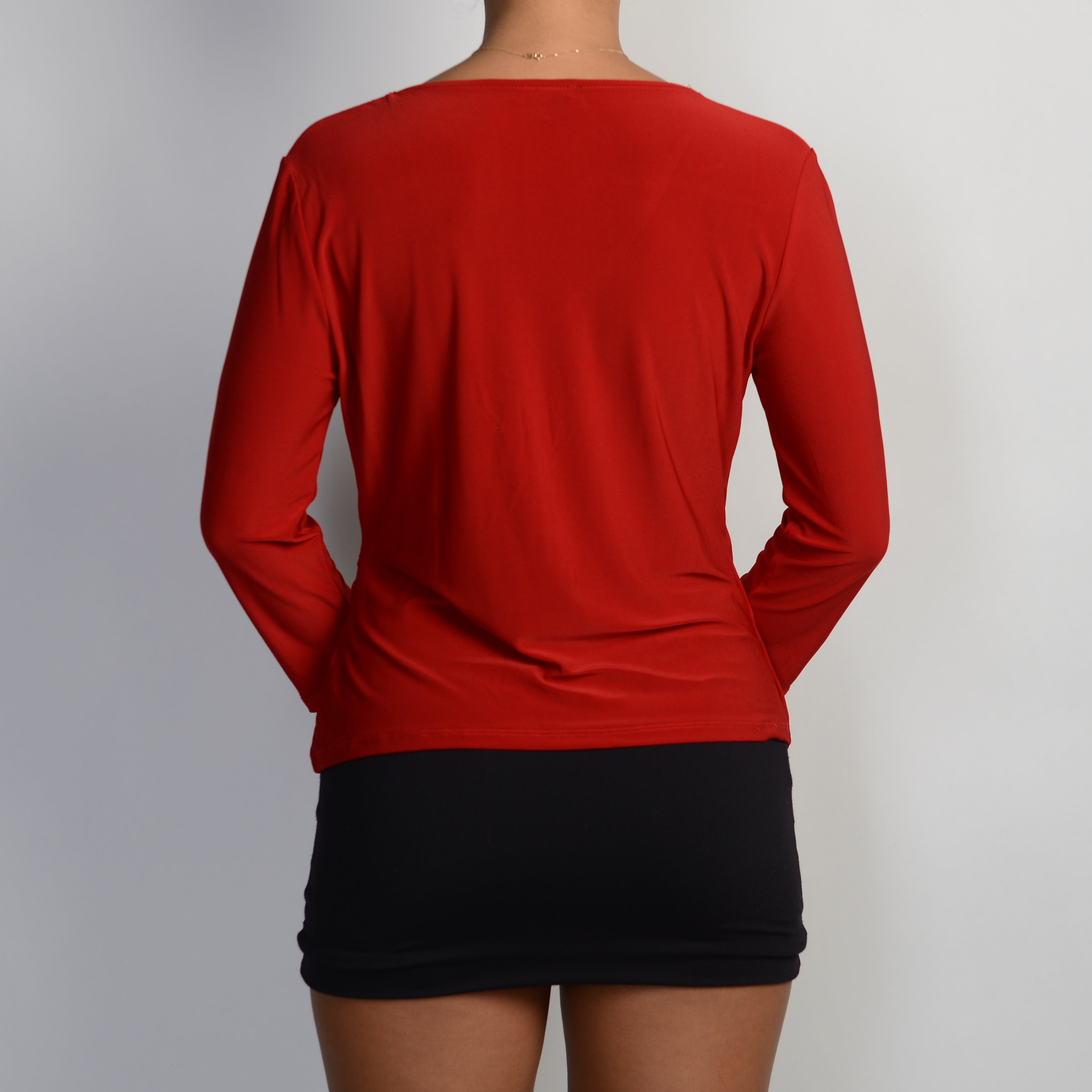 RED ASYMMETRIC TOP