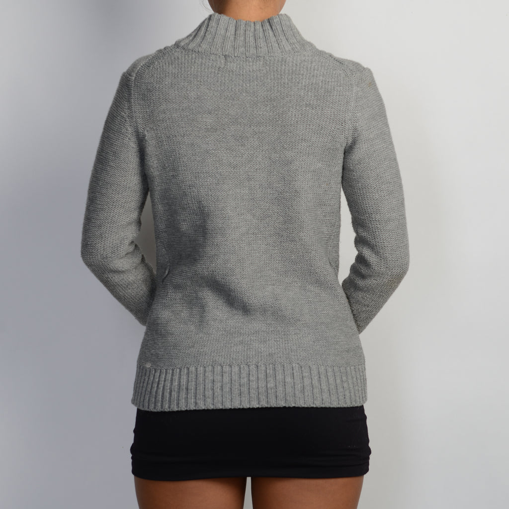 GREY KNIT CARDIGAN
