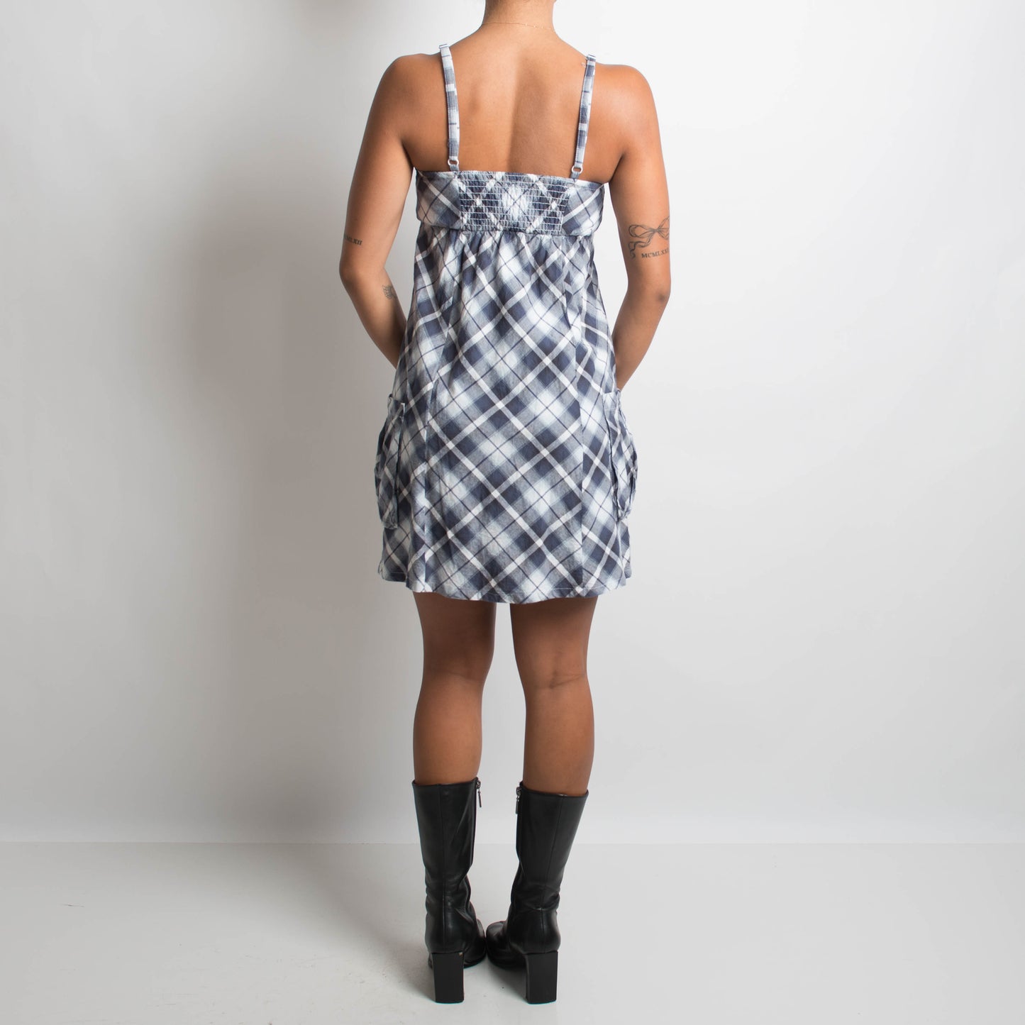 GINGHAM MINI DRESS