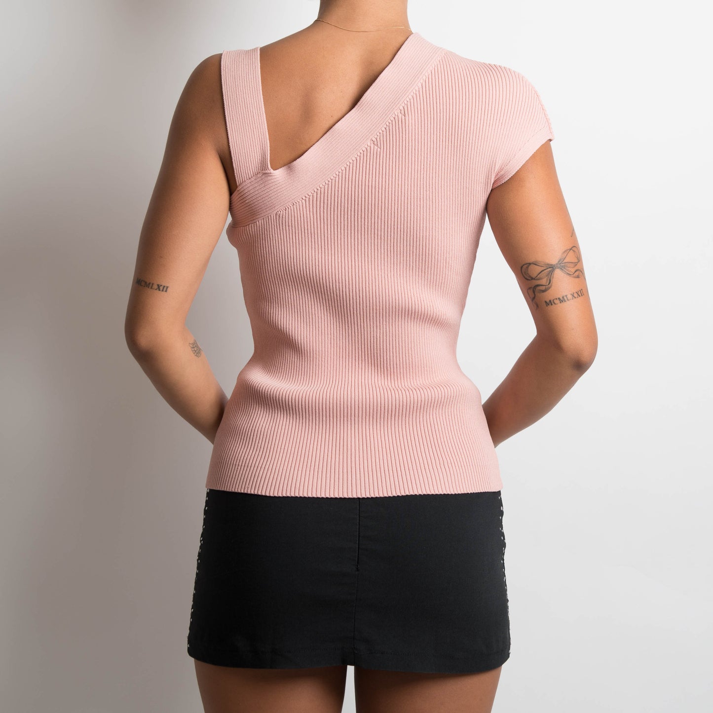 PINK RIBBED TOP