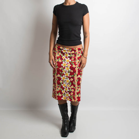 FRANGIPANI MIDI SKIRT