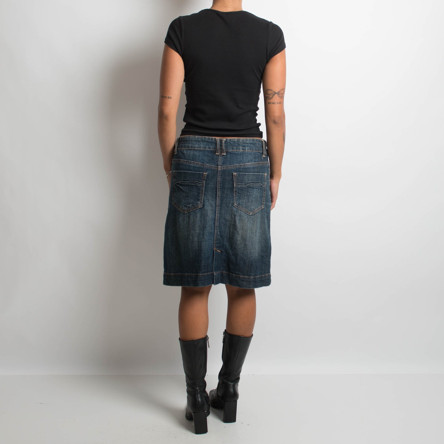 DENIM MIDI SKIRT