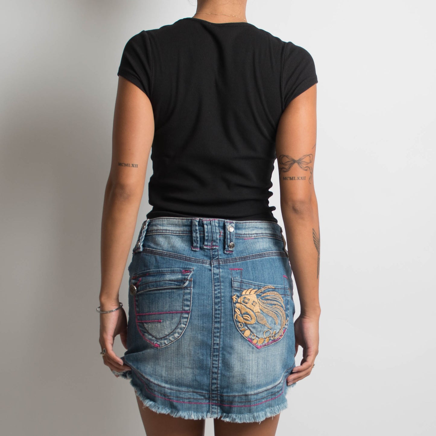 Y2K DENIM MINI SKIRT