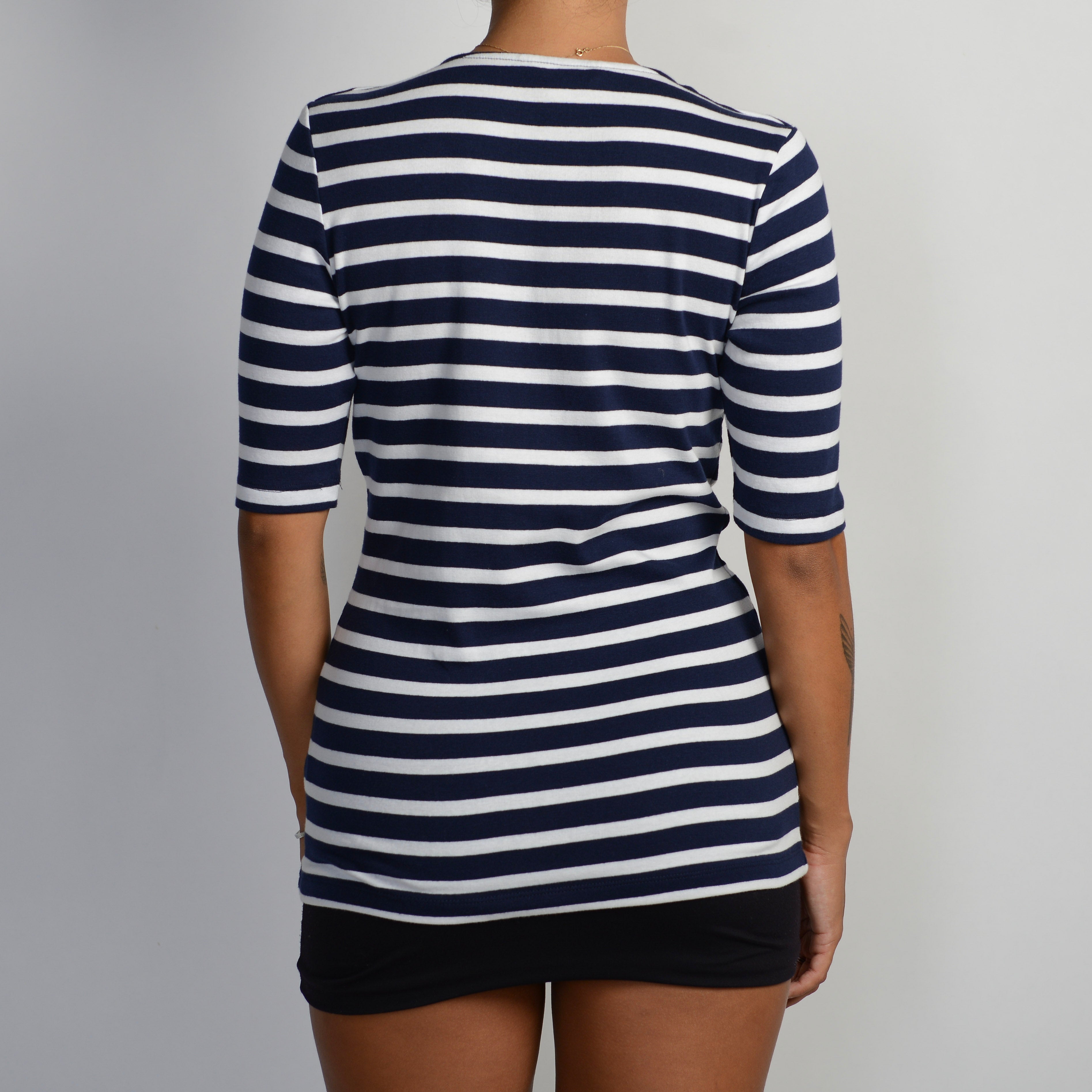 STRIPE 1/2 SLEEVE TOP