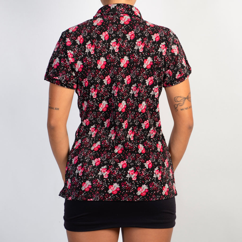 FLORAL TEXTURE BLOUSE