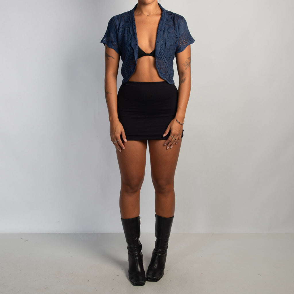 NAVY OPEN FRONT CARDIGAN