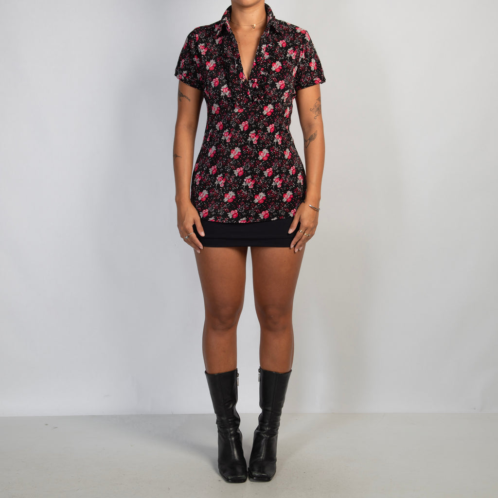 FLORAL TEXTURE BLOUSE